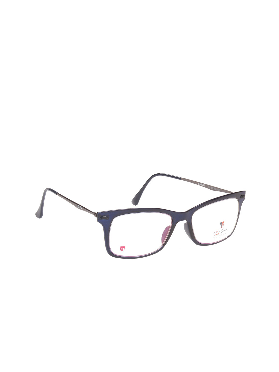 Ted Smith Blue Full Wayfarer Frames Eyeglasses