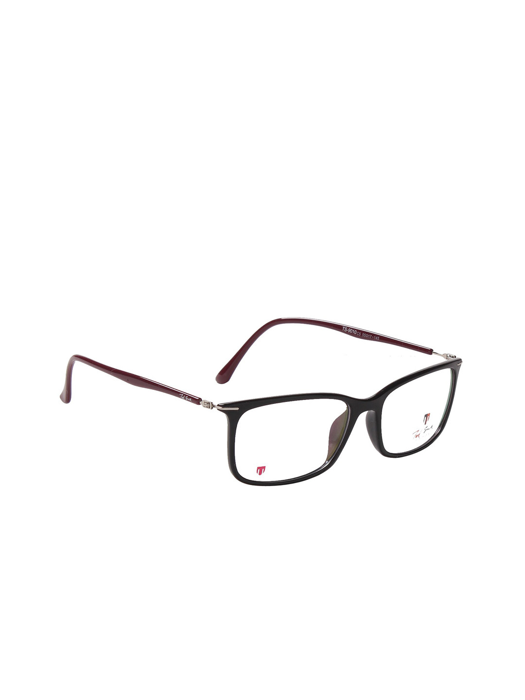 Ted Smith Unisex Black & Brown Full Rim Wayfarer Frames Eyeglasses