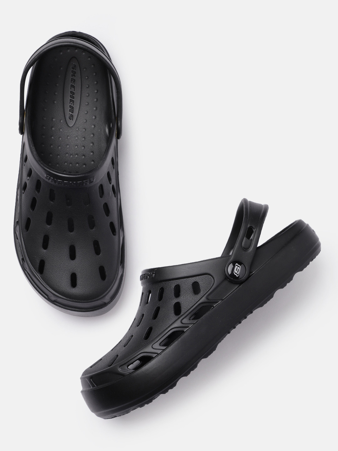 Skechers Boys Black SWIFTERS Clogs