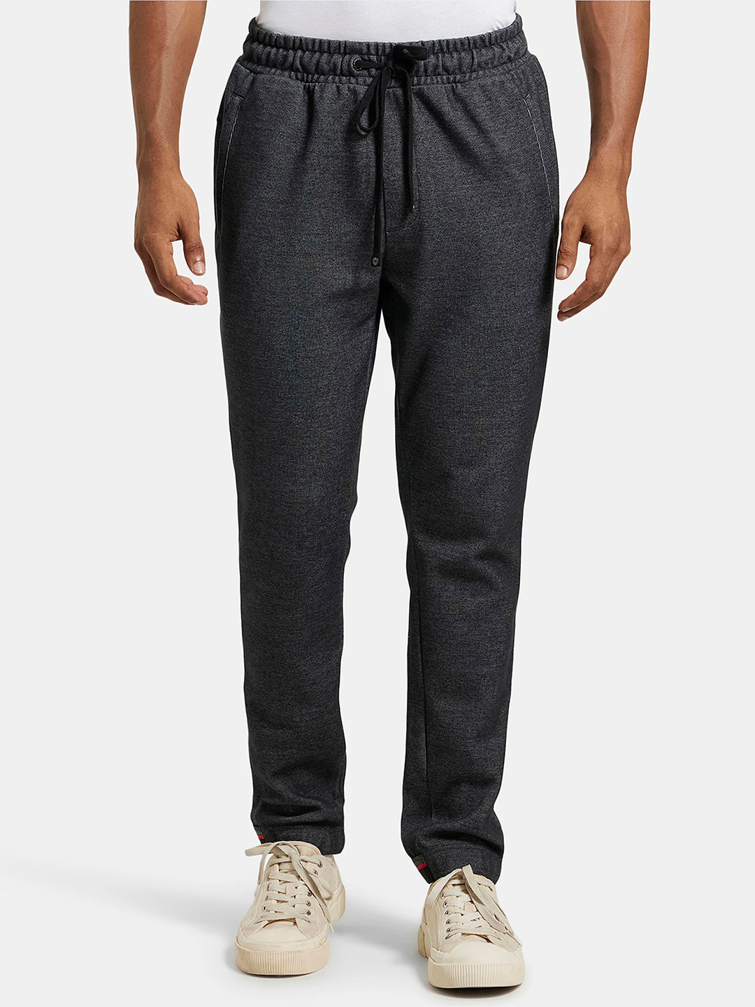 Jockey Combed Cotton Rich Slim Fit Jogger with Zipper Pockets-UM36