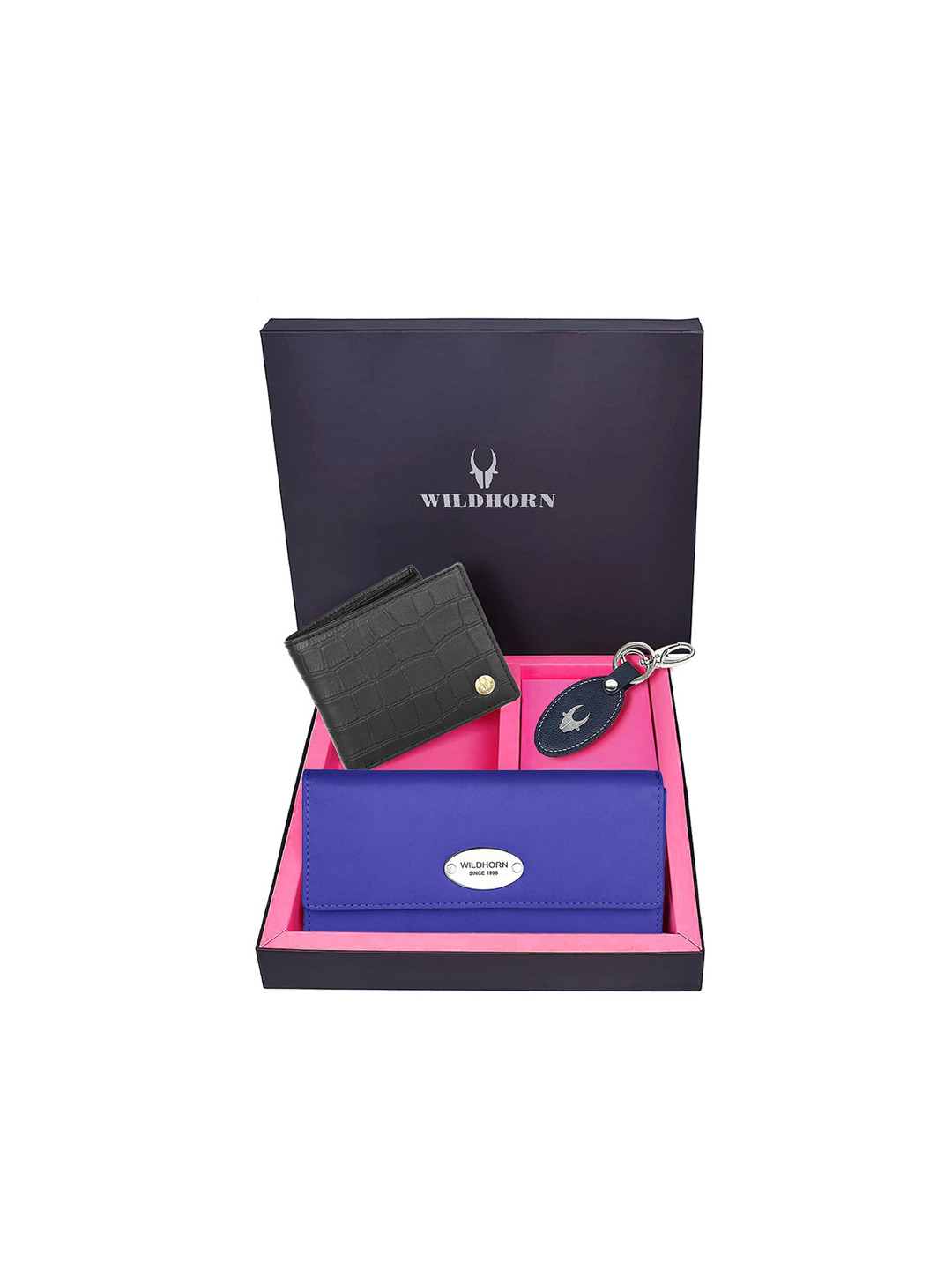 WildHorn Unisex Solid Leather Accessory Gift Set