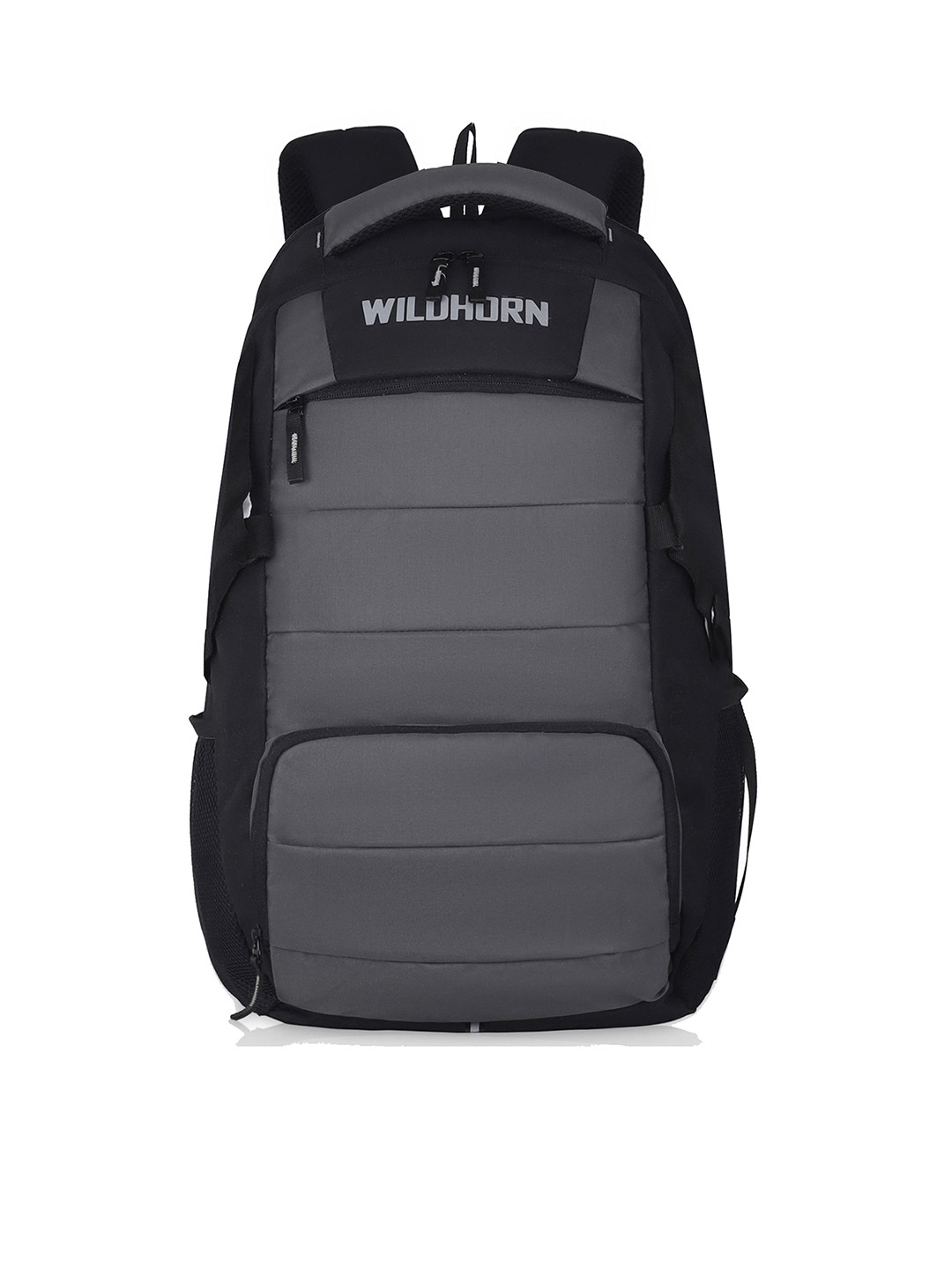 WildHorn Unisex Grey 16 Inch Laptop Backpack with Compression Straps
