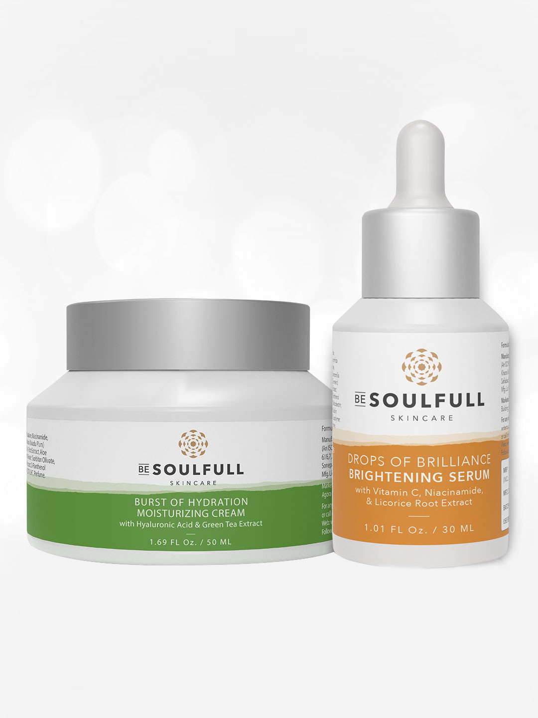 BE SOULFULL Twice The Goodness I Brightening Serum & Moisturizing Cream