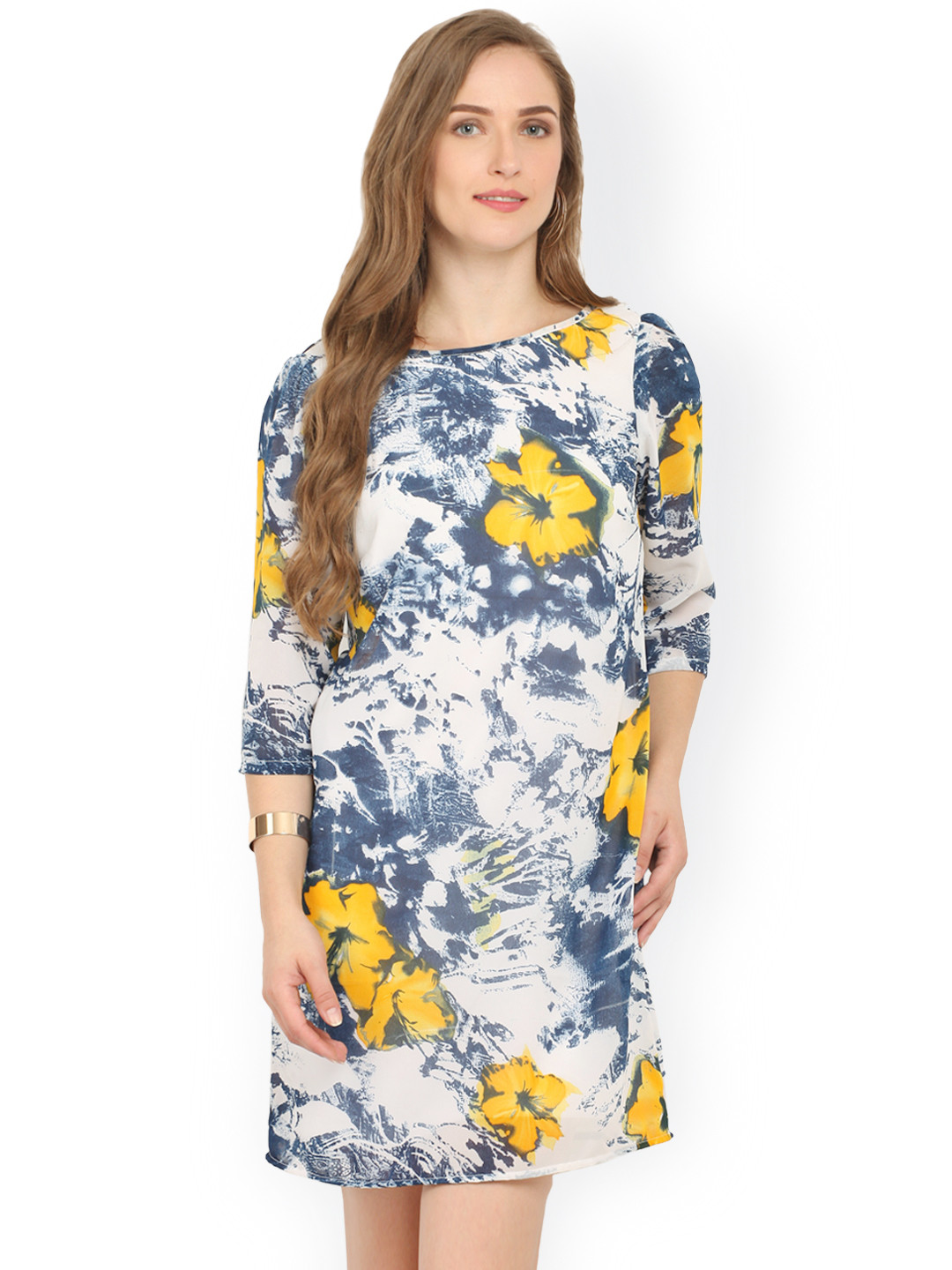 TRENDY DIVVA Multicoloured Floral Print Sheath Dress