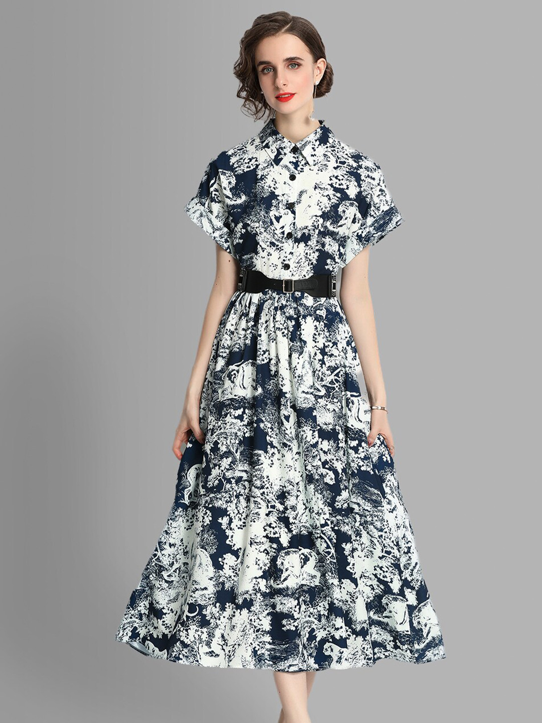 JC Collection Multicoloured Abstract Midi Dress