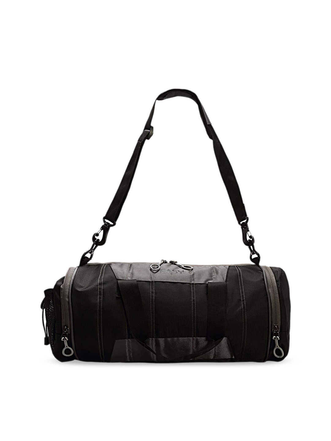 EASY Unisex Black & Grey Colourblocked Cross Training Duffel Bag