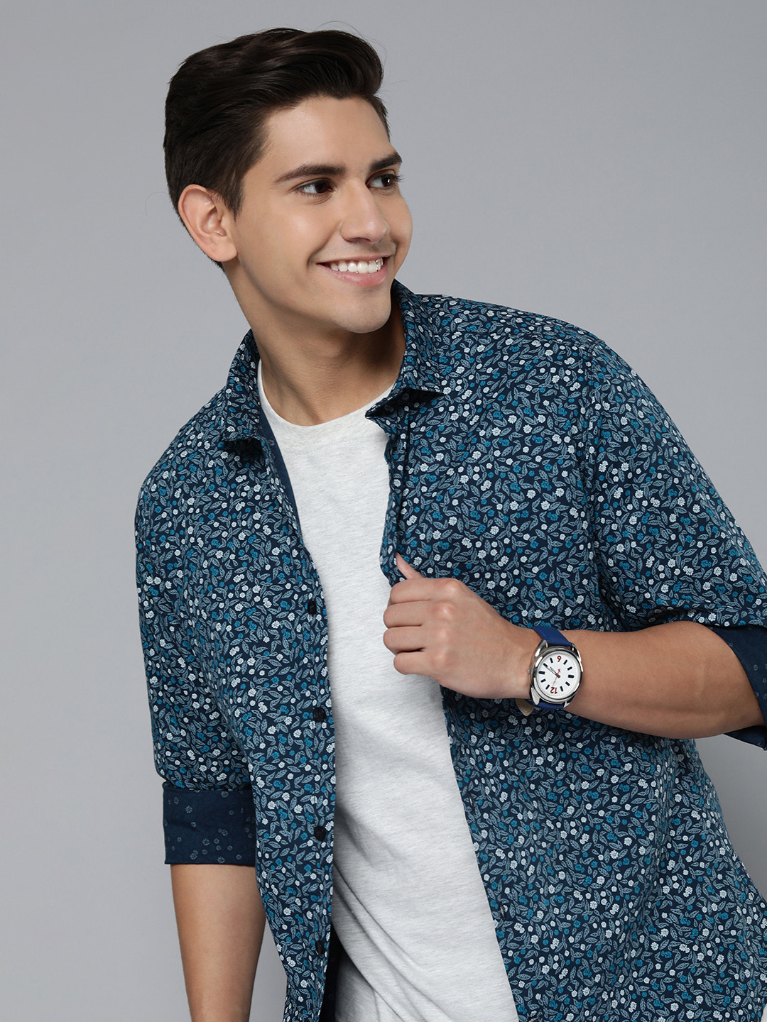 Mast & Harbour Men Cotton Floral Printed Casual Shirt