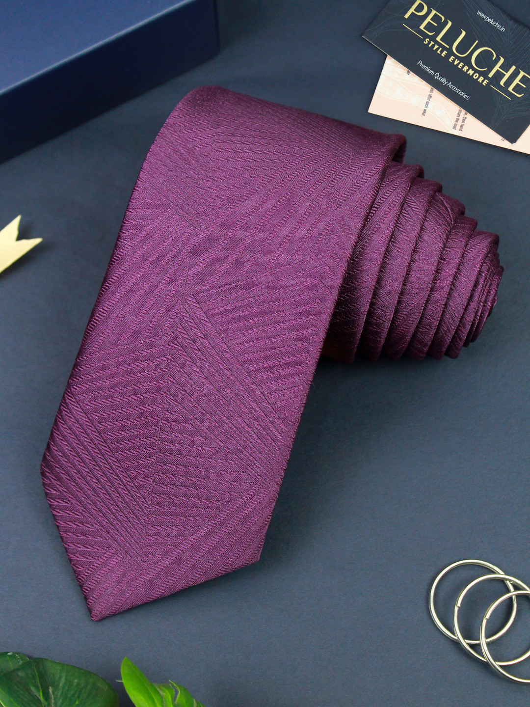 PELUCHE Unisex Purple Ties