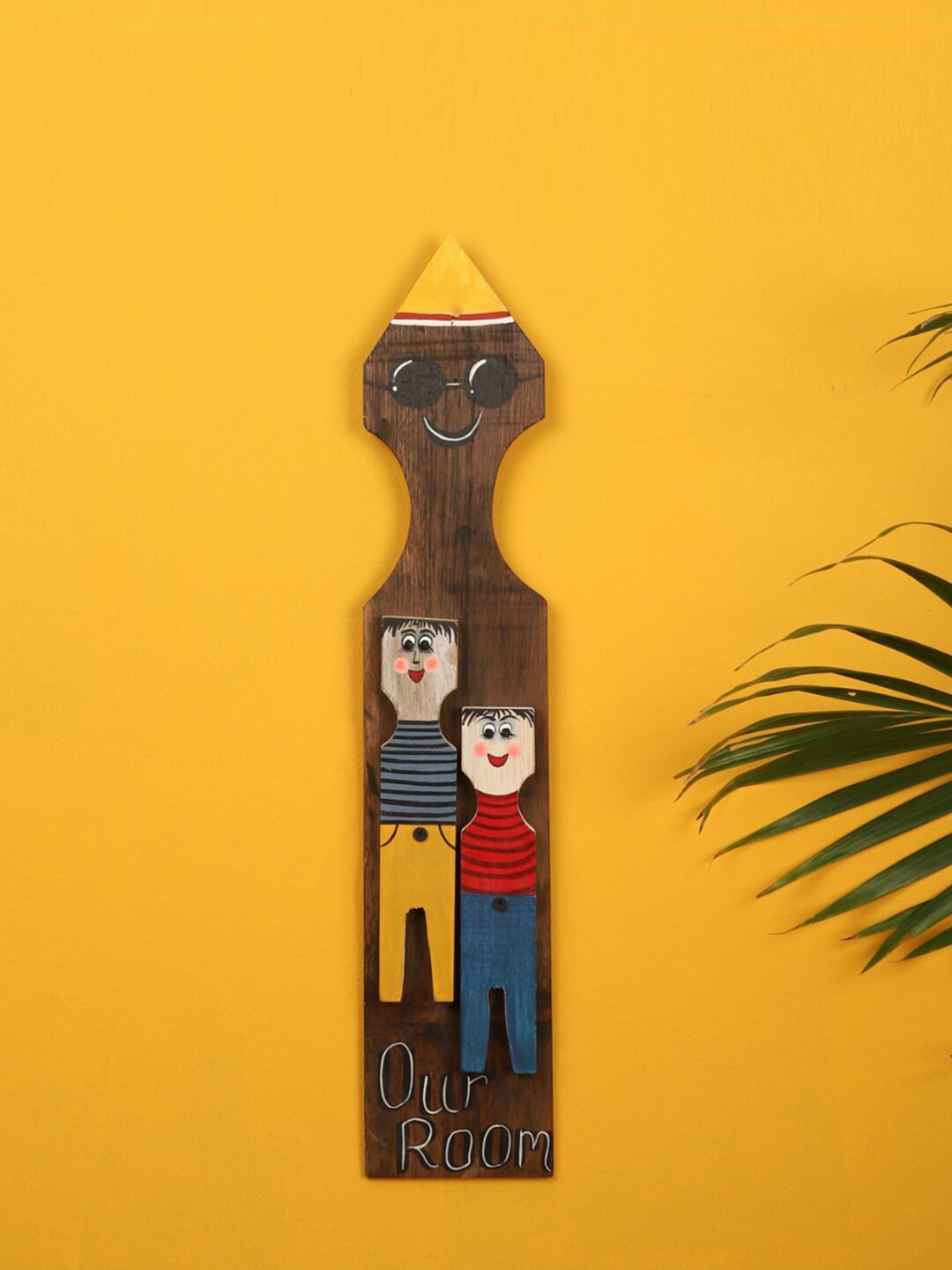 AAKRITI ART CREATIONS Bachpan Ka Room Wood Matte Hanging Hall Wall Hangings-20In