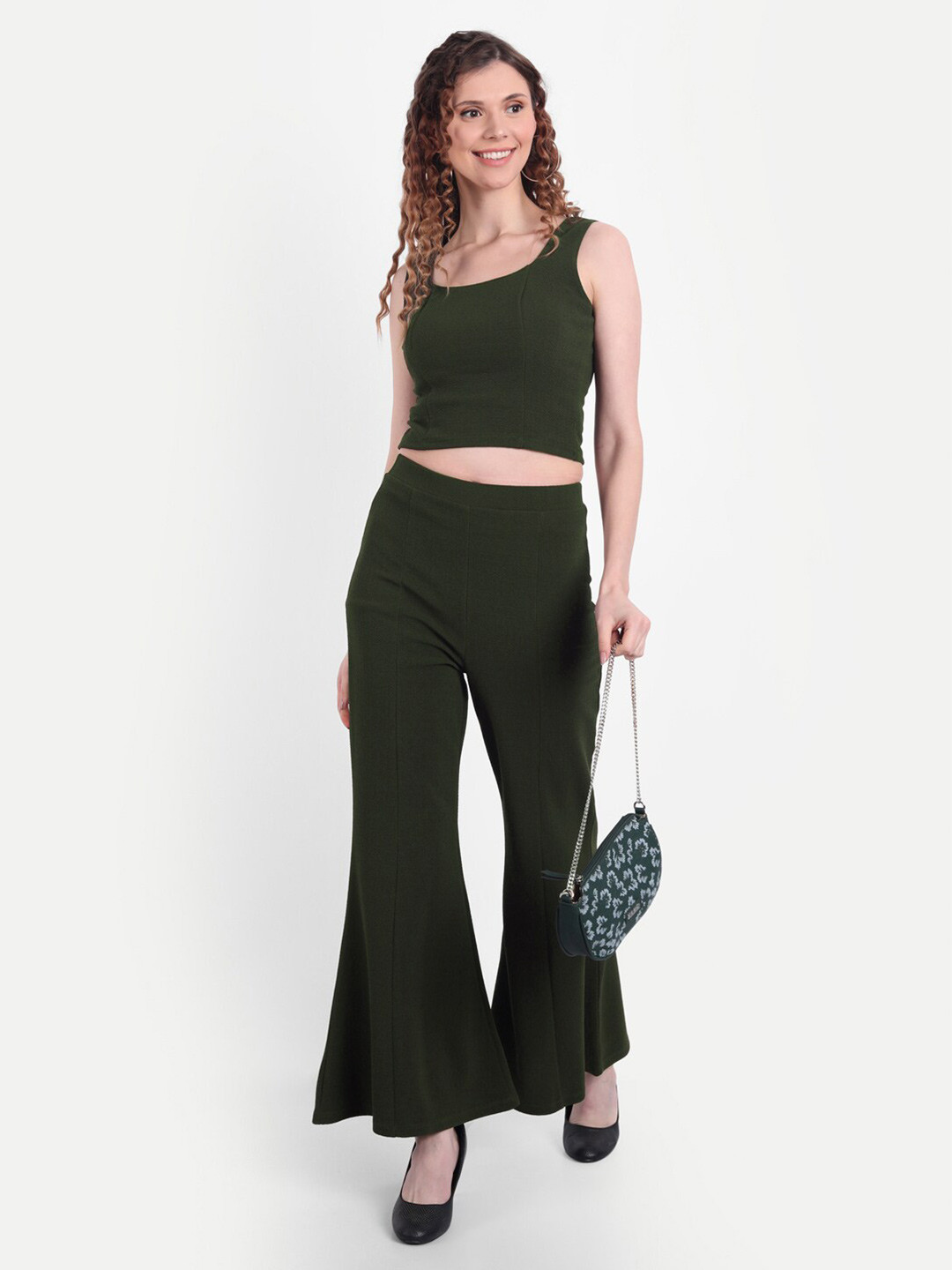 BROADSTAR Olive Green Co-Ords Set