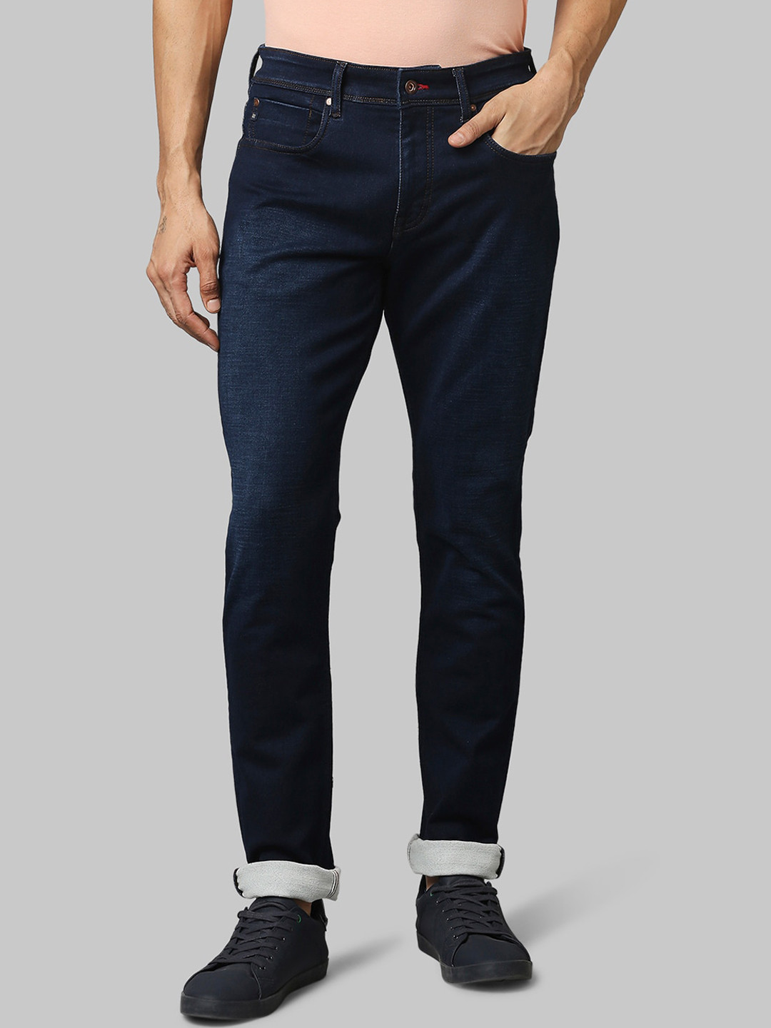 Raymond Men Navy Blue Slim Fit Jeans