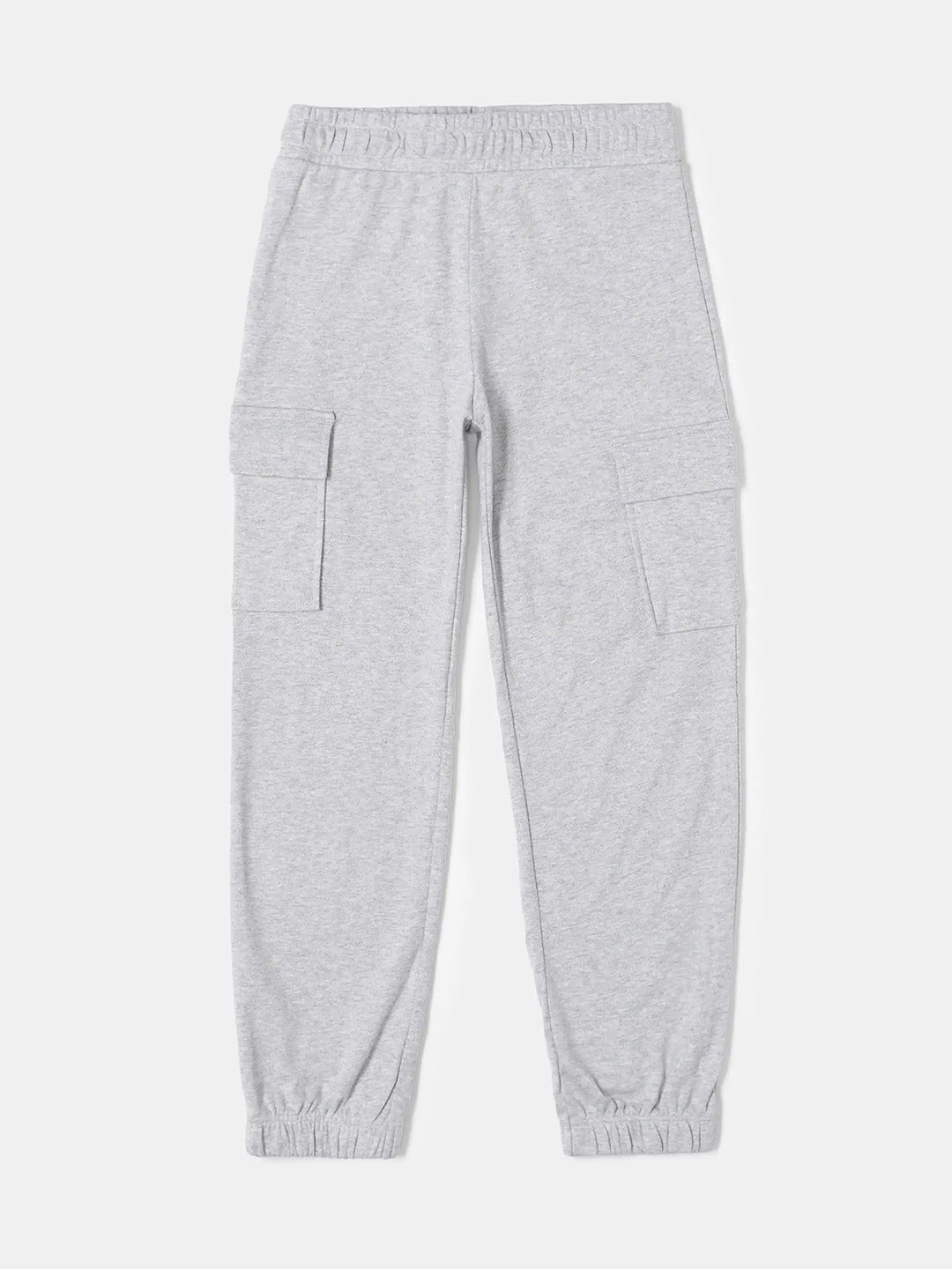 Jockey Girls Super Combed Cotton Solid Cargo Pants with Elasticated Hem-AG67