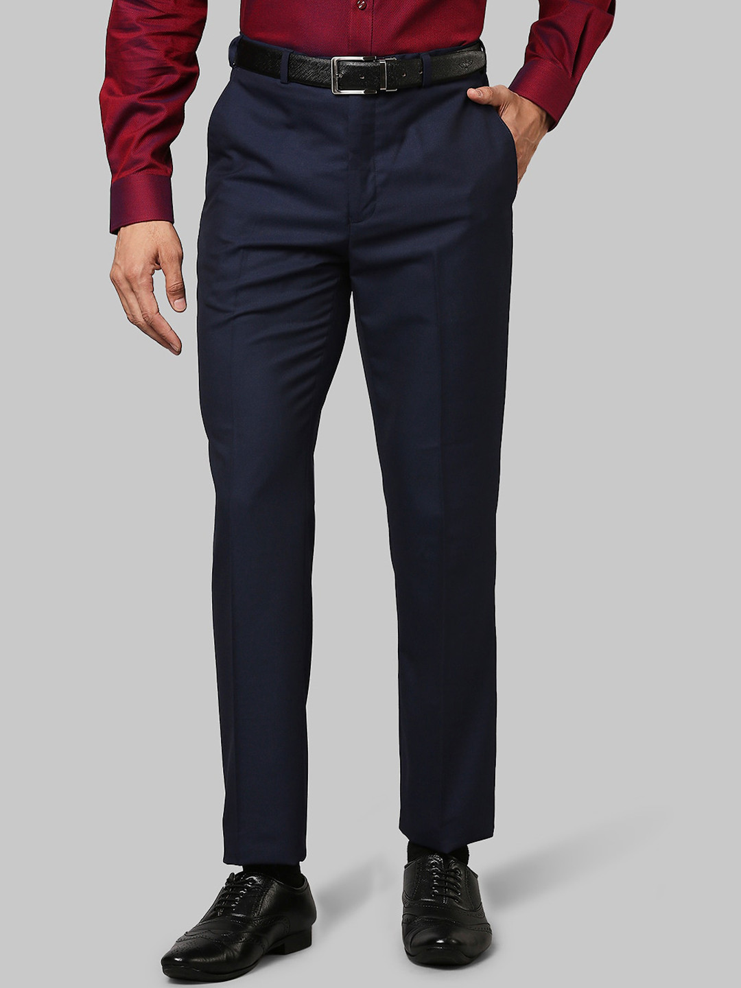 Raymond Men Blue Formal Trousers