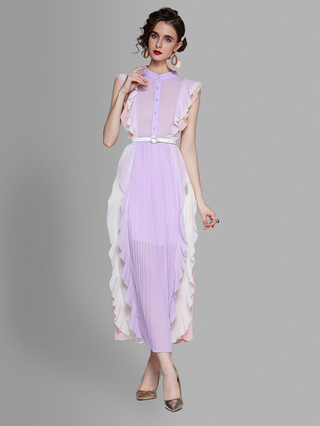 JC Collection Purple Maxi Dress