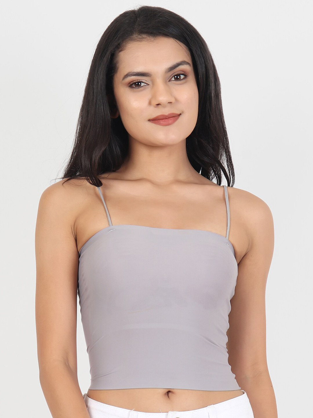 Lebami Grey Full Coverage Non Wired Bralette Bra