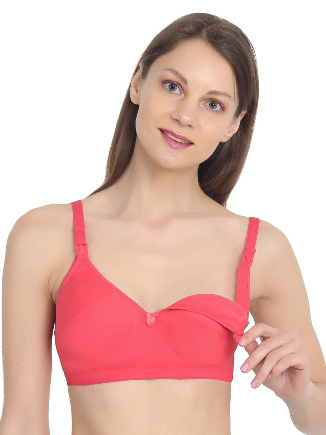 MYLO ESSENTIALS Coral Maternity/Nursing Moulded Spacer Cup Bra ME_1780