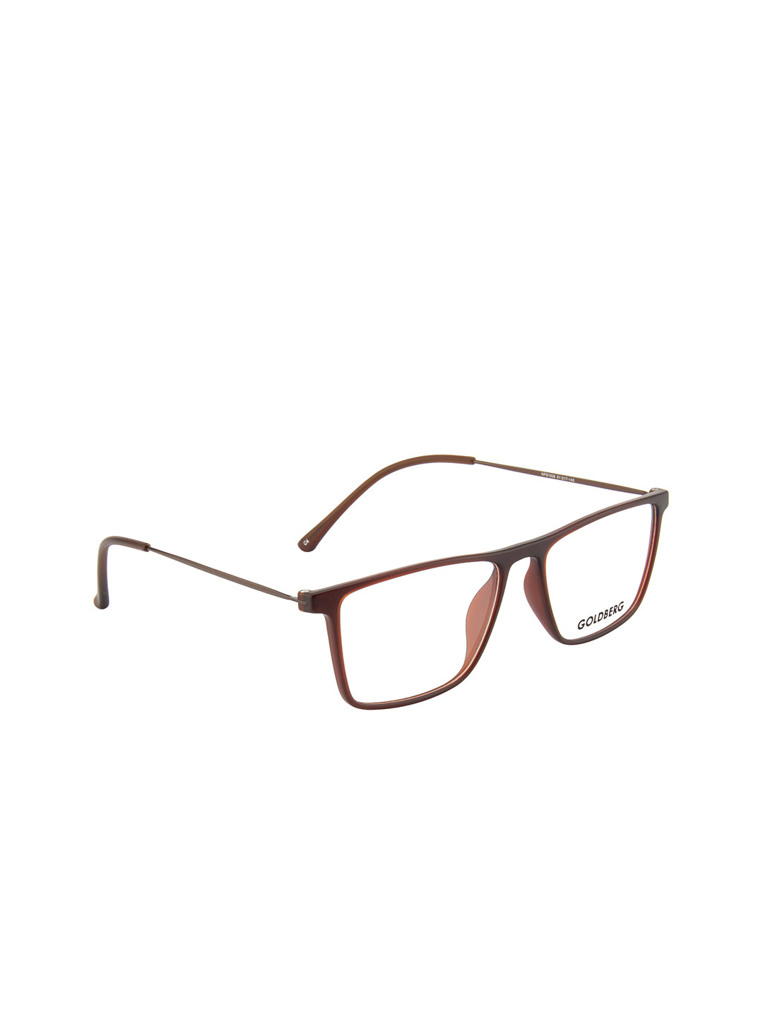 Gold Berg Brown Full Rim Wayfarer Frames Eyeglasses