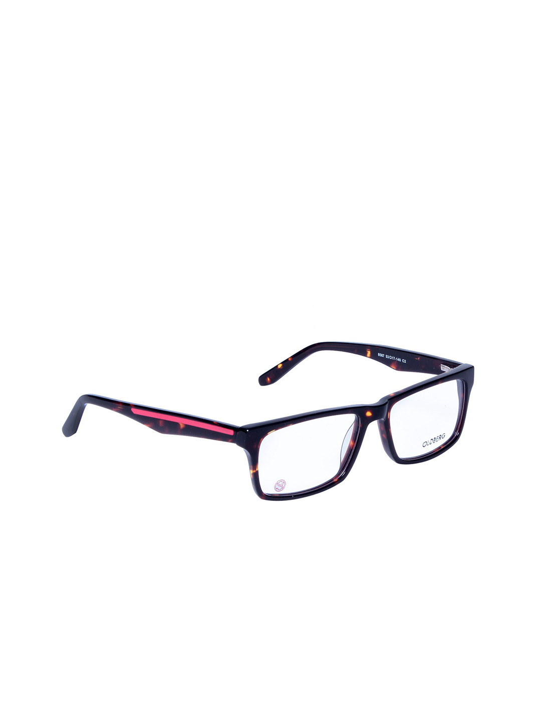 Gold Berg Brown & Pink Full Rim Rectangle Frames Eyeglasses