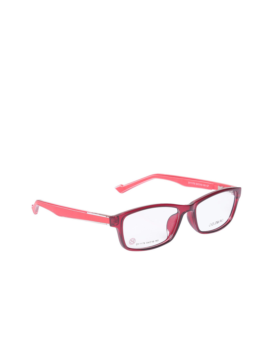 Gold Berg Unisex Maroon & Coral Wayfarer Frames Eyeglasses