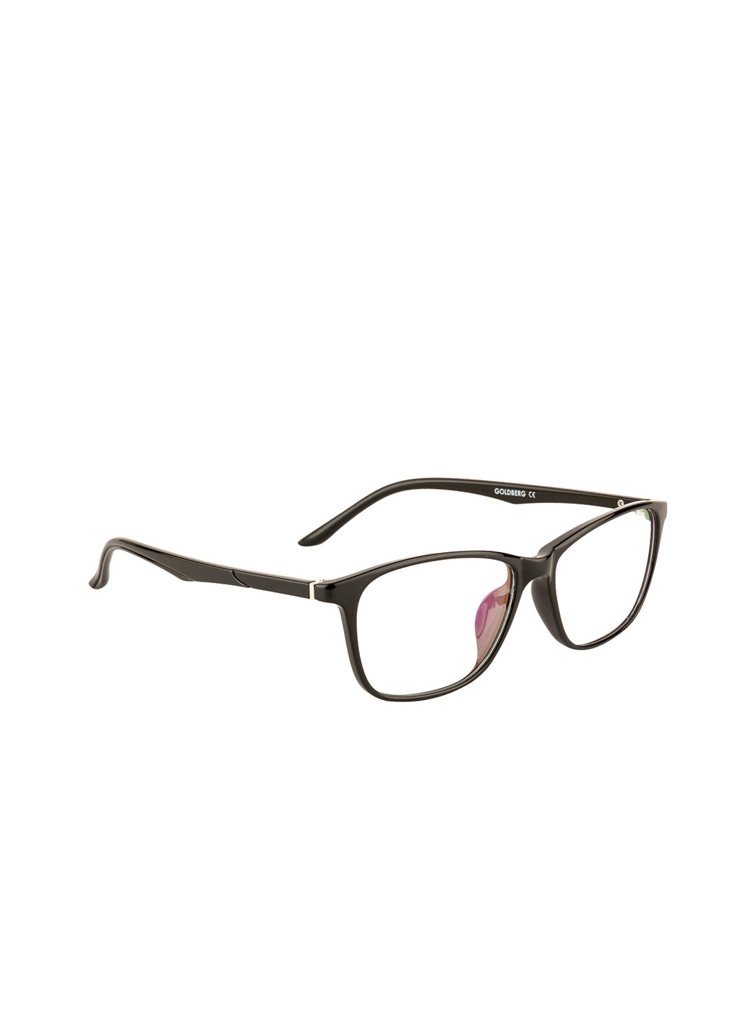 Gold Berg Unisex Black Full Rim Square Frames Eyeglasses