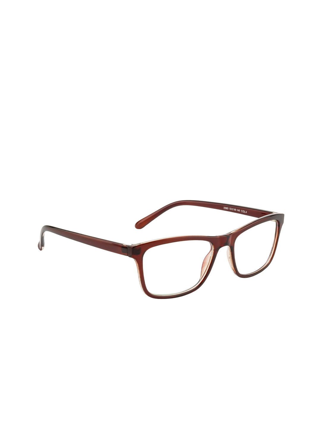 Gold Berg Brown & White Full Rim Wayfarer Frames Eyeglasses