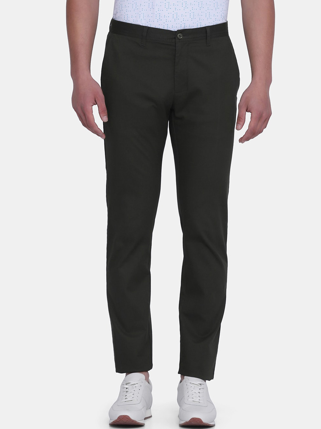Blackberrys Men Green B-95 Slim Fit Chinos Trouser