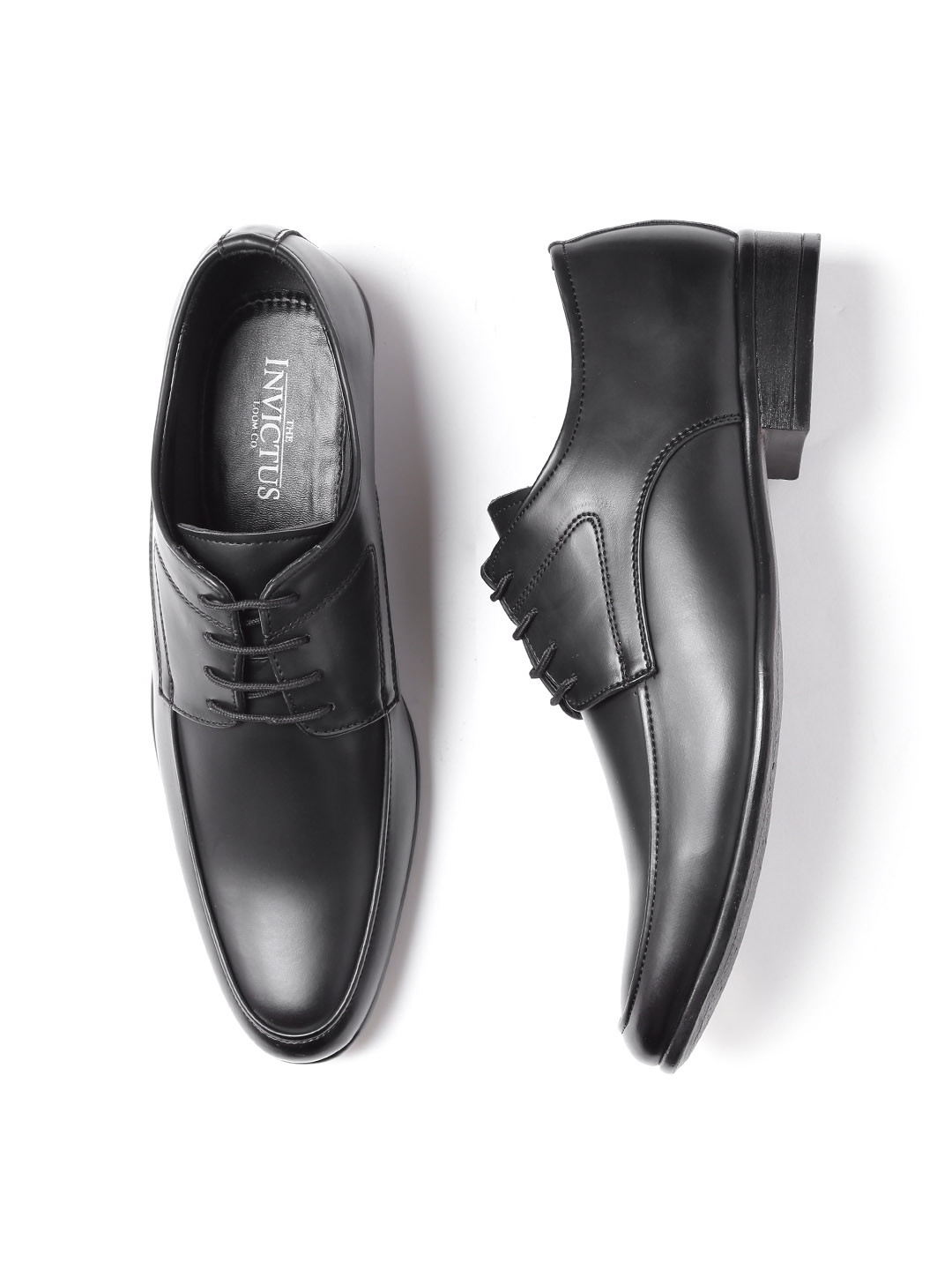 myntra black formal shoes