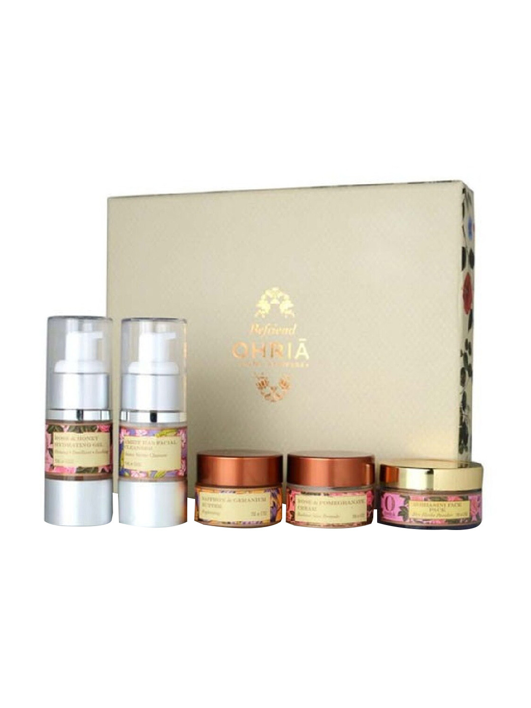 OHRIA AYURVEDA Face Pack Hydrating Gel Face Cream & Saffron Butter Dry Skin Care Set