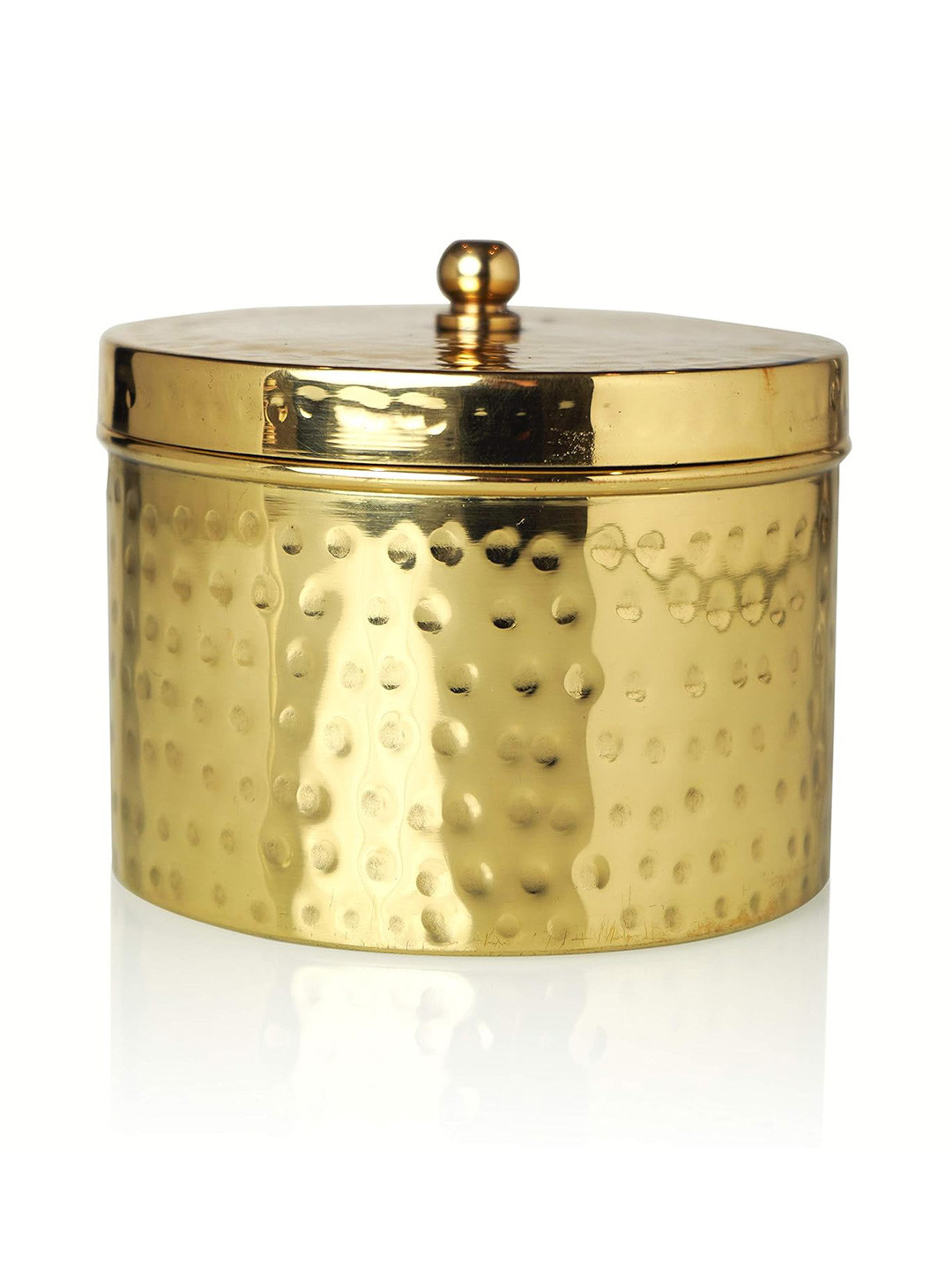 OHRIA AYURVEDA Luxury Copper Candle Sandalwood and Kesar Solid Jar Candles