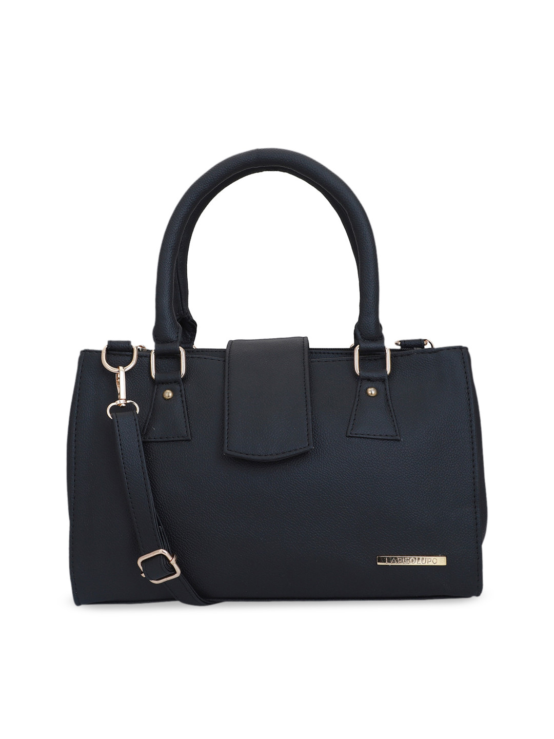 Lapis O Lupo Women Black Swagger Handheld Bag