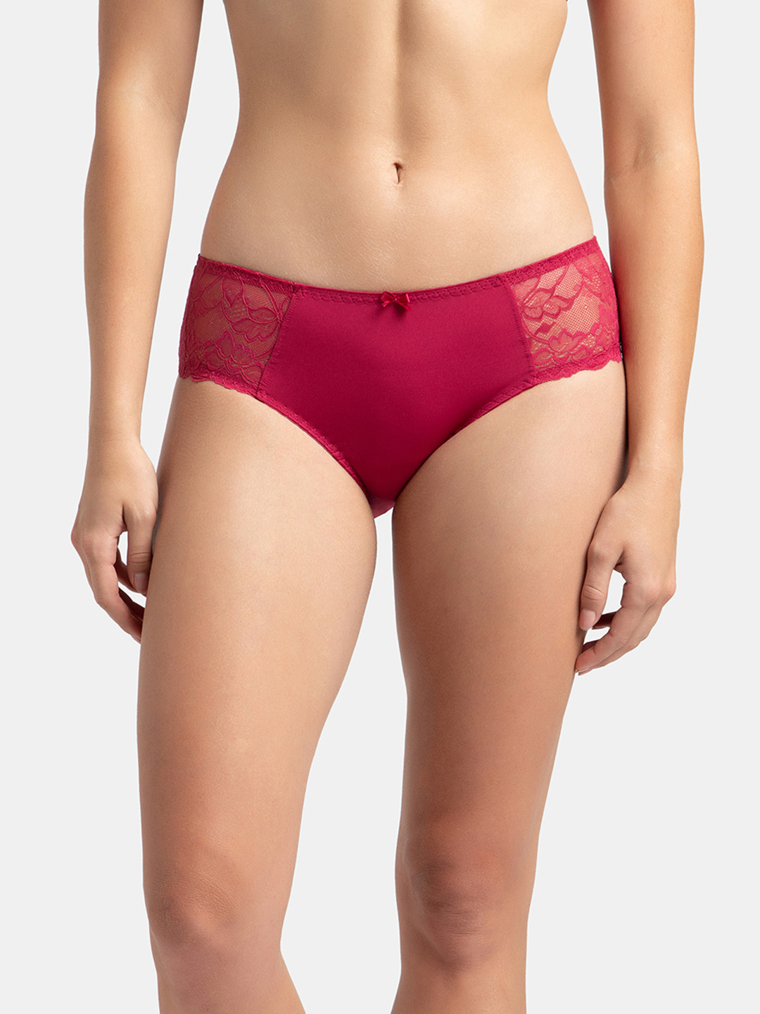 Jockey Full Coverage Soft Touch StayFresh Lace Microfiber Hipster-1814