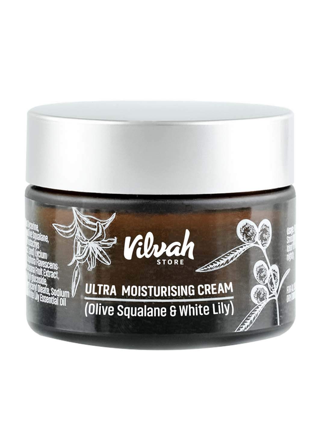 Vilvah Store Ultra Moisturising Skin Repair Cream with Olive Squalene & White Lily 50ml