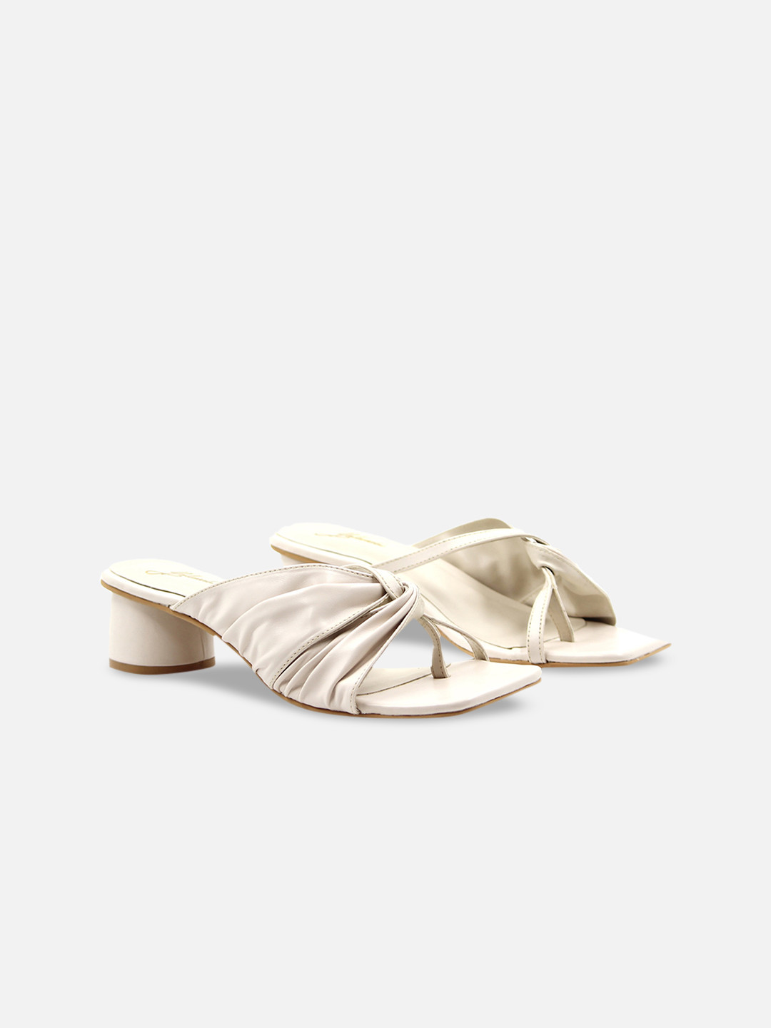 yellowsoles Cream-Coloured Block Heels