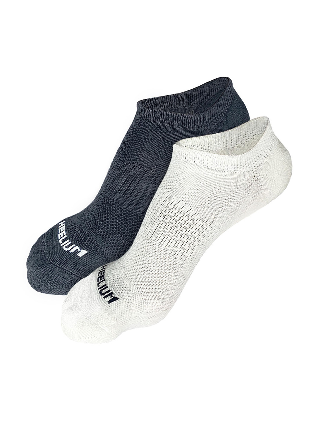 Heelium Men Pack of 2 Odour-Free Padded Base Anti-bacterial Bamboo Ankle Length Socks