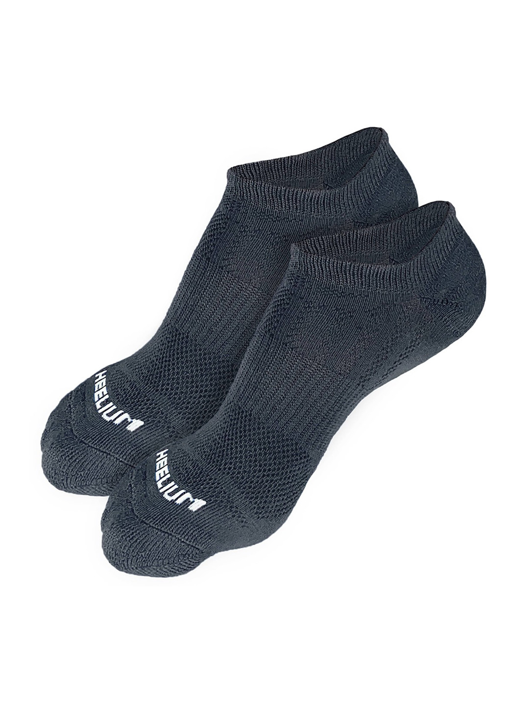 Heelium Men Pack of 2 Odour-Free Padded Base Anti-bacterial Bamboo Ankle Length Socks
