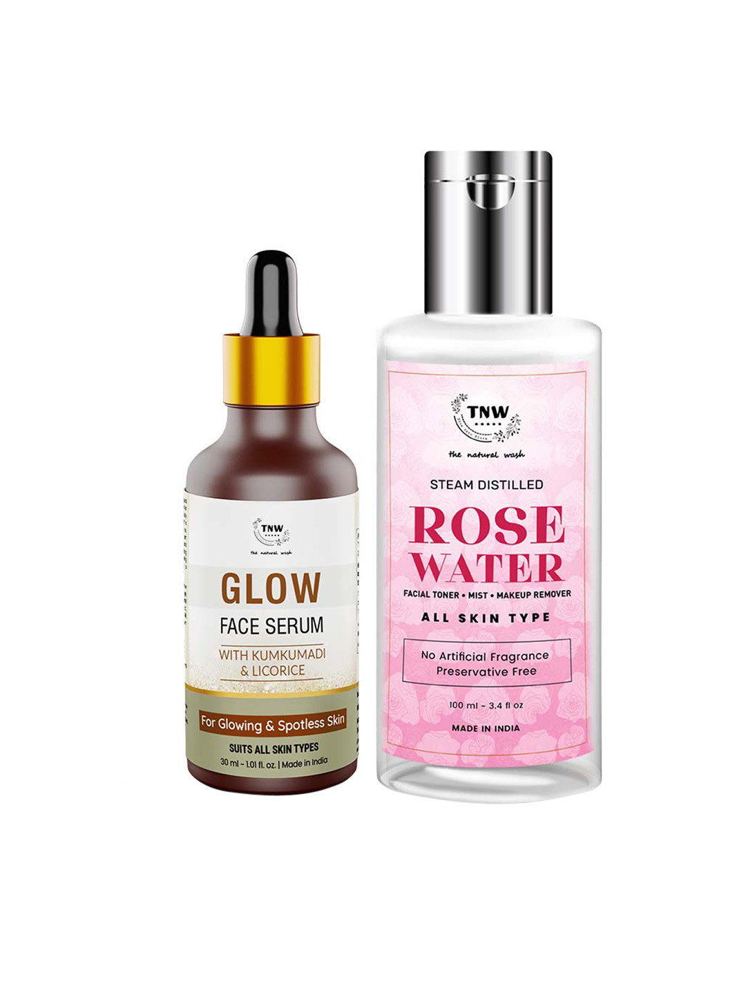 TNW the natural wash Rose Water & Glow Face Serum 130 ml