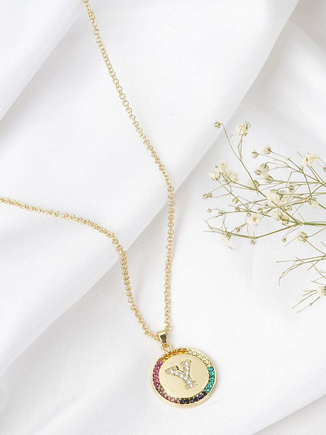 JOKER & WITCH Gold-Toned Alphabet Y Necklace