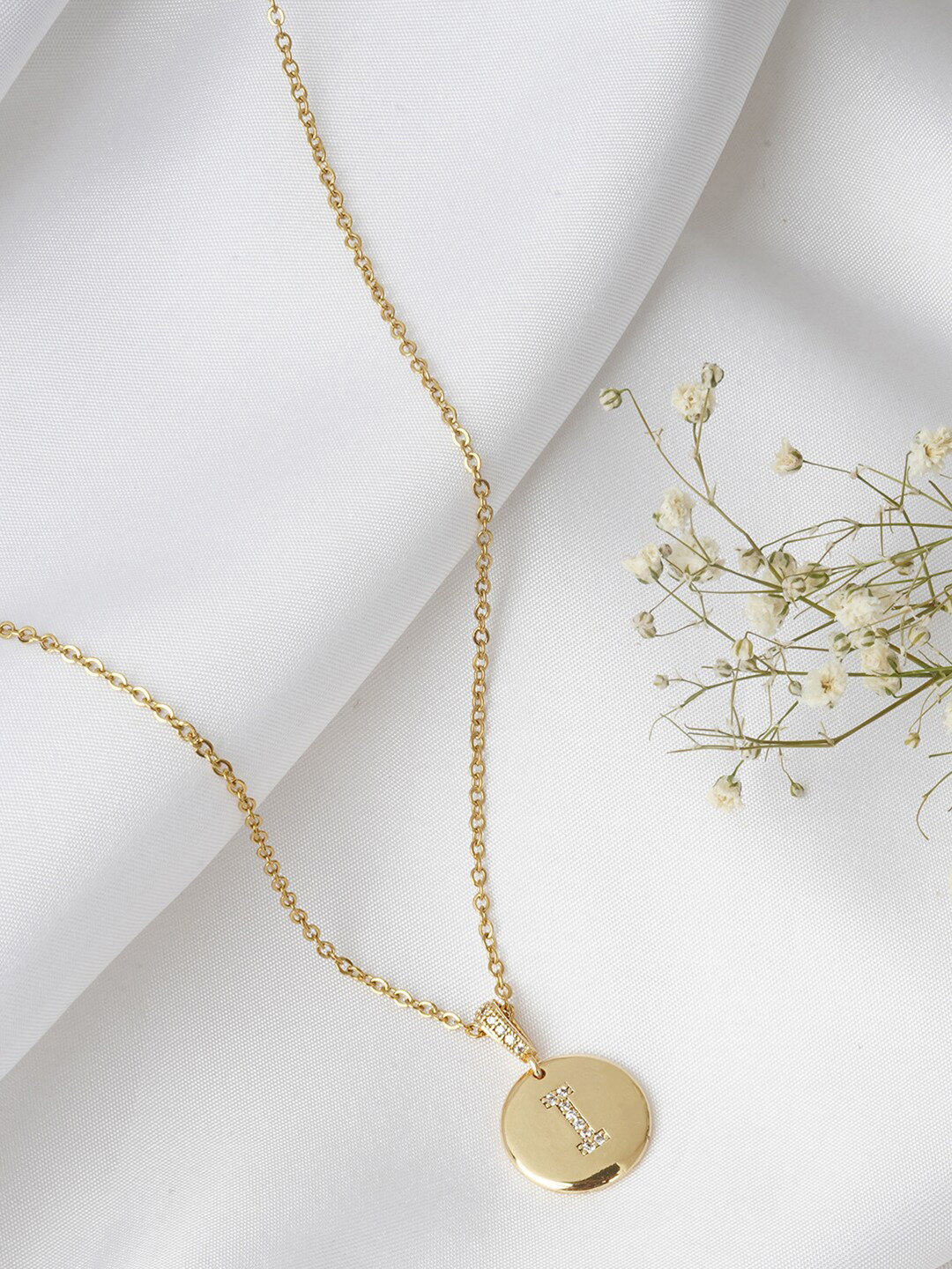 JOKER & WITCH Gold-Toned Alphabet I Pendant Necklace