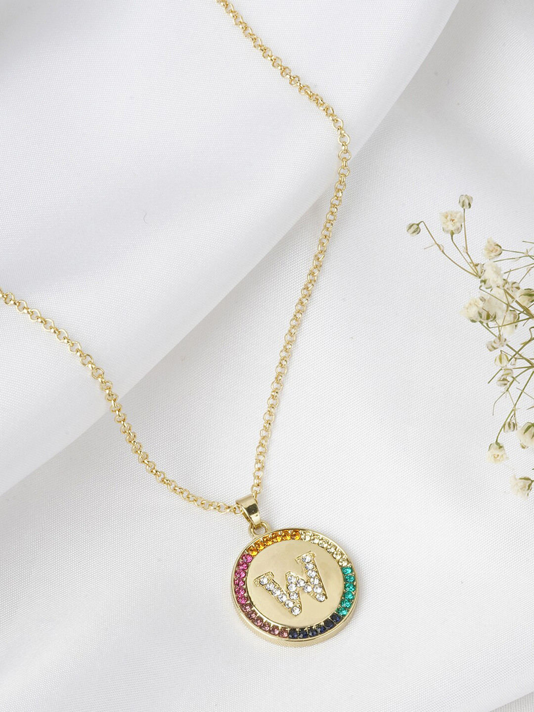 JOKER & WITCH Gold-Toned Alphabet W Necklace