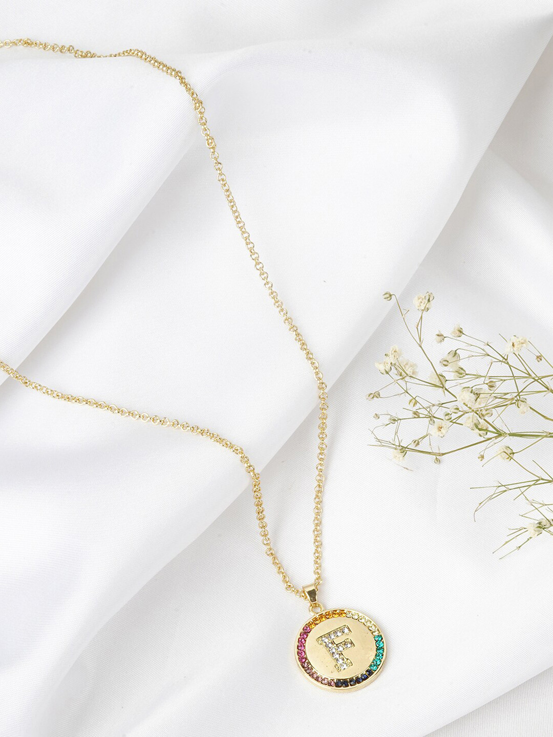 JOKER & WITCH Gold-Toned Alphabet F Necklace