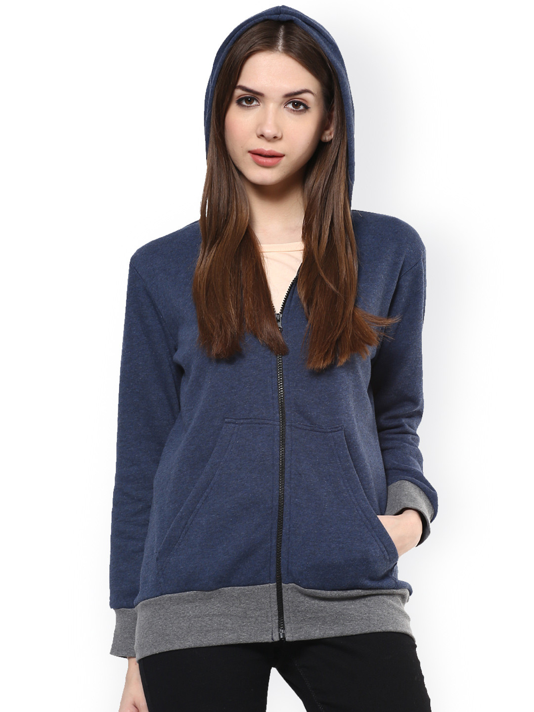 Pannkh Navy Hooded Sweatshirt