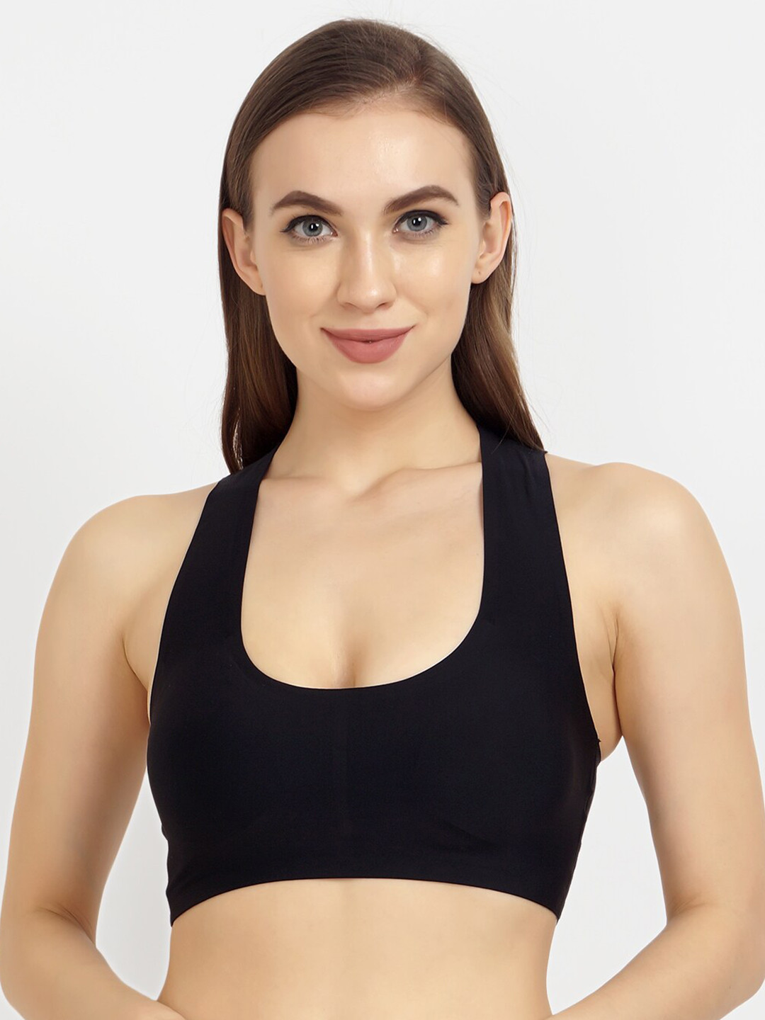 Lebami Black Seamless Workout Bra 111_Blackkk_30C