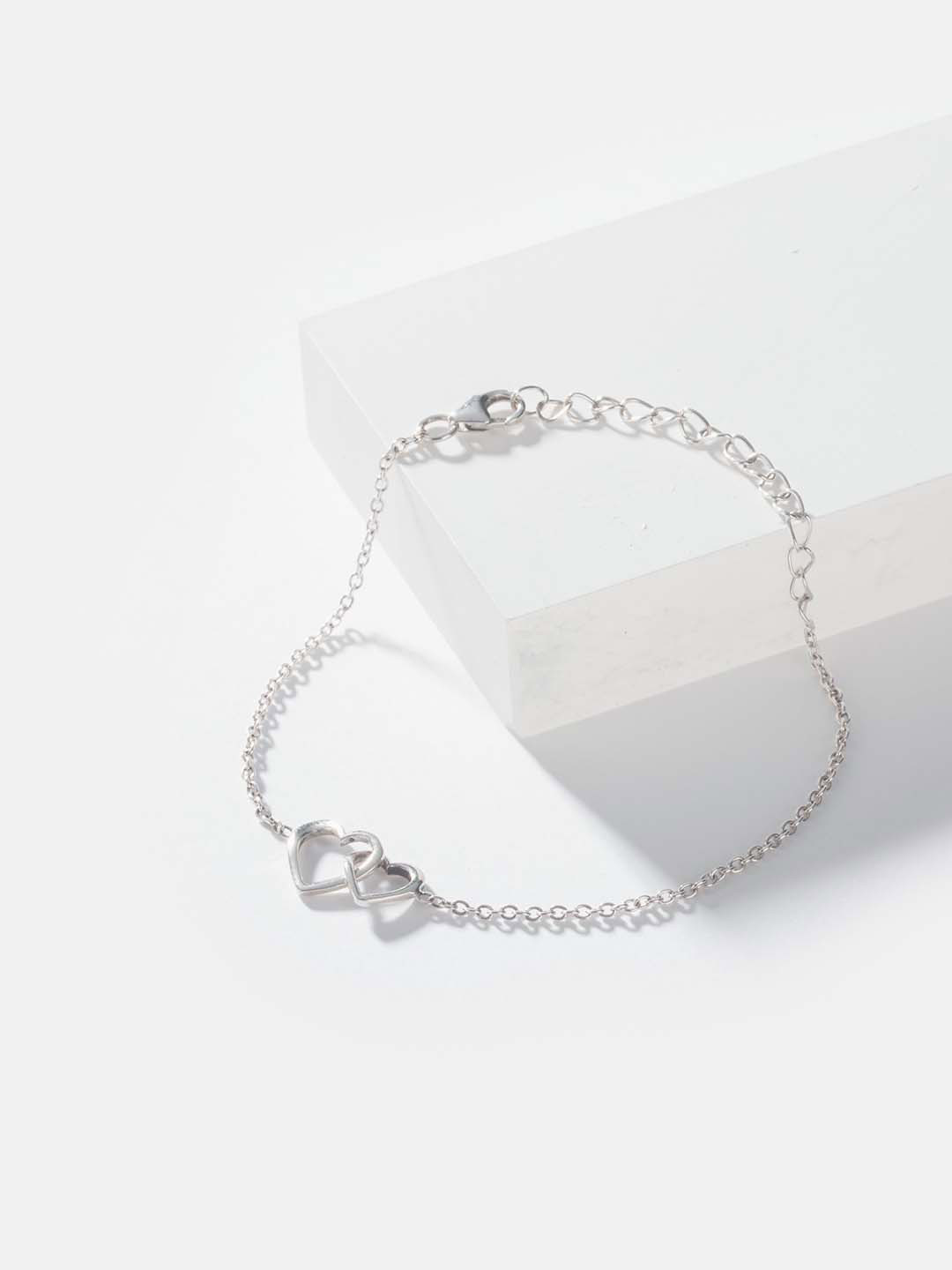 SHAYA Heart Silver Cuff