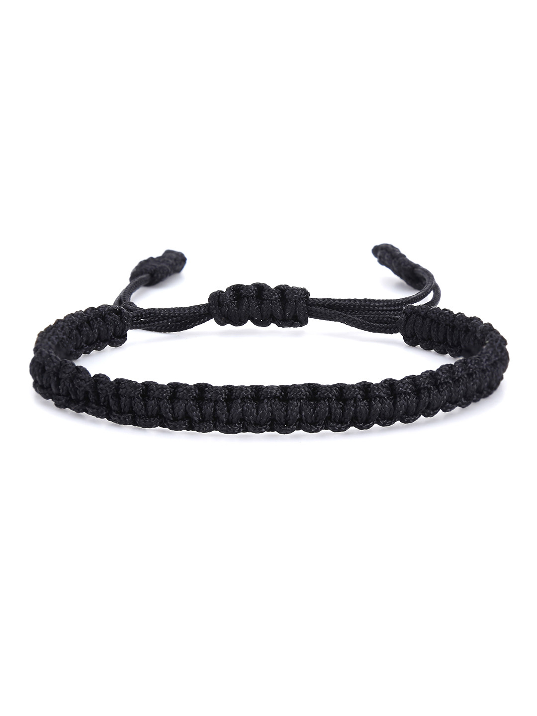 Yellow Chimes Unisex Black Adjustable Bracelet