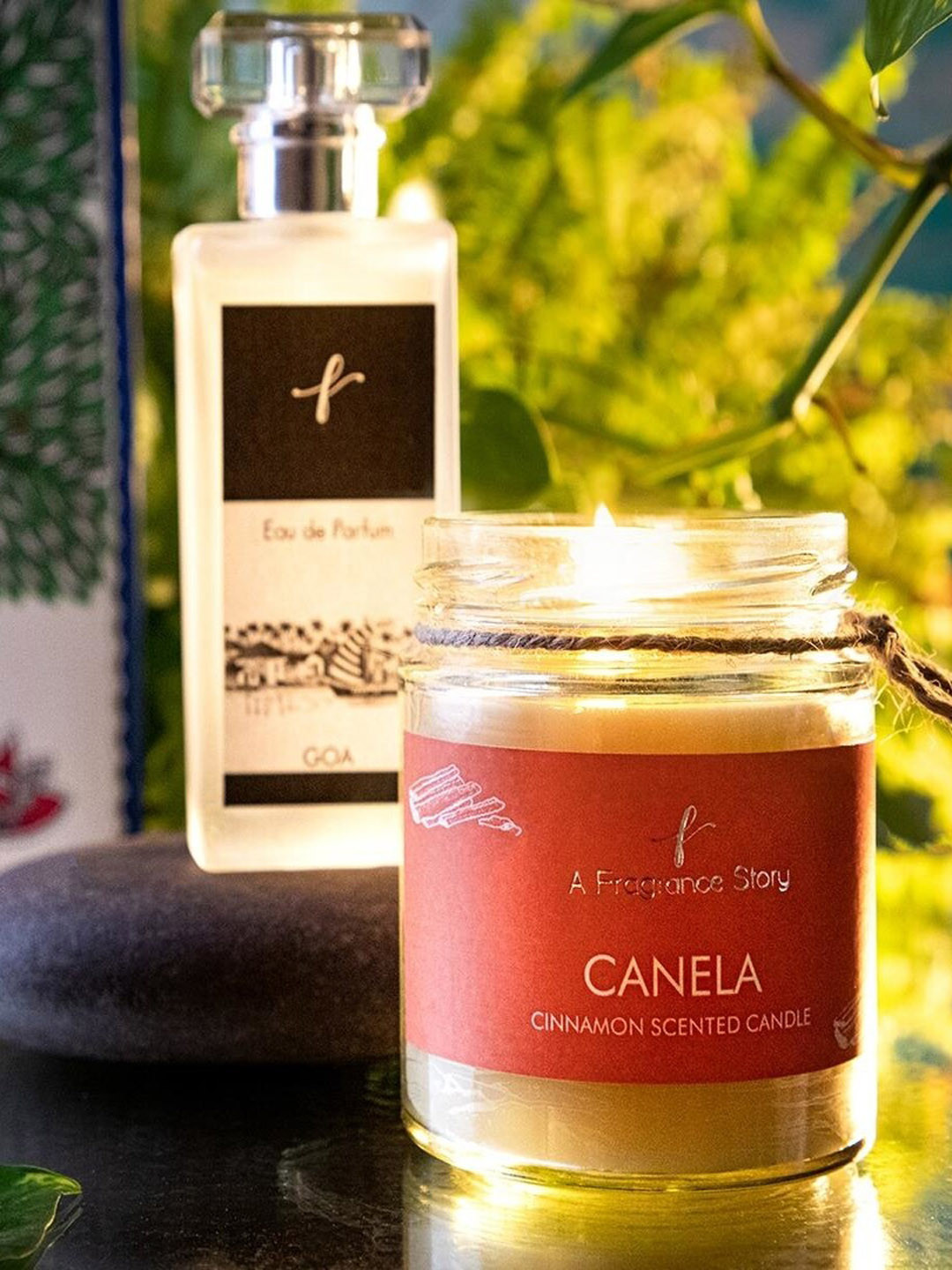 A Fragrance Story Set of Kalpavriksha Goa Eau De Parfum & Canela Candle