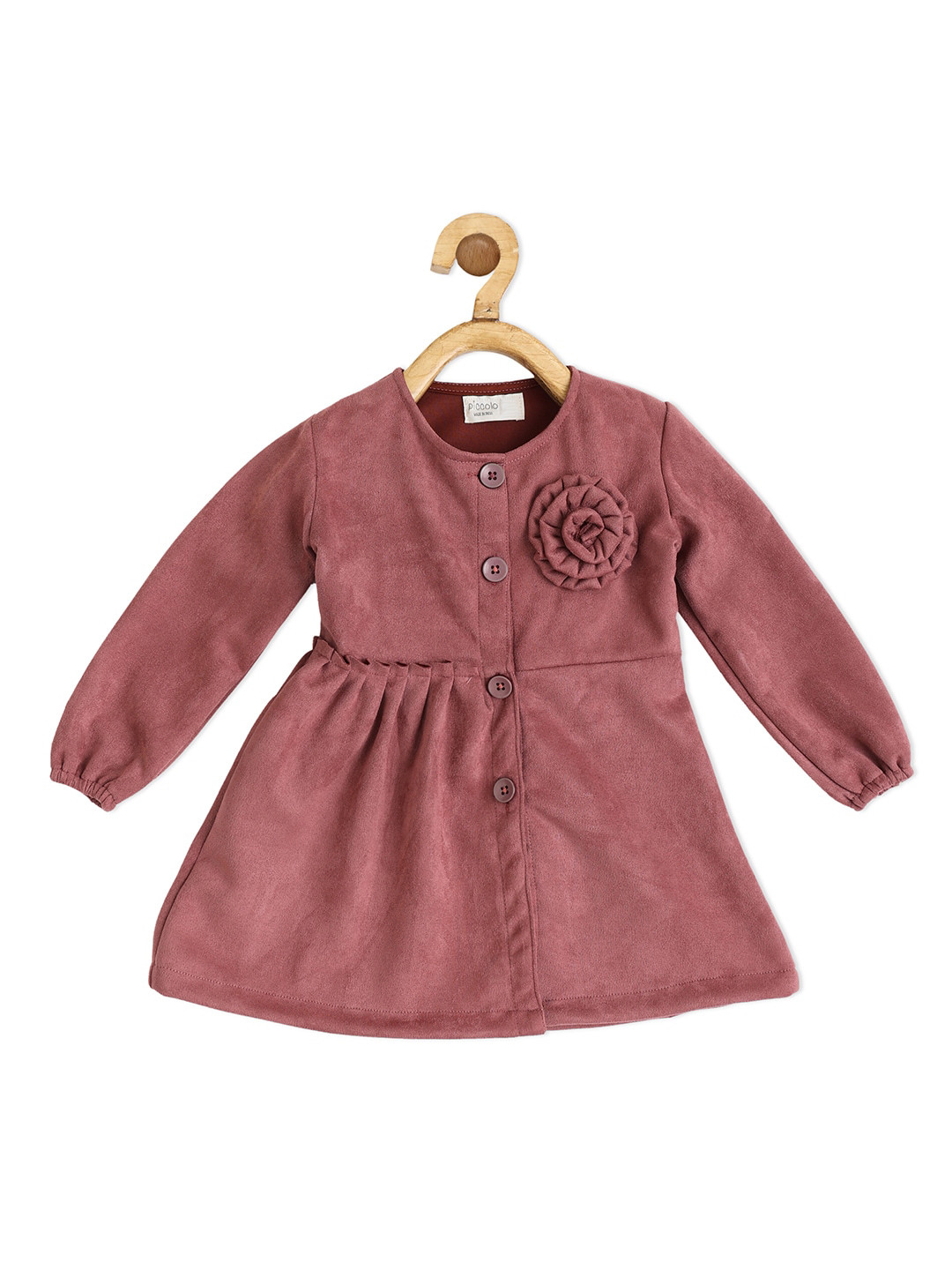 PICCOLO Girls Mauve Suede Tailored Jacket