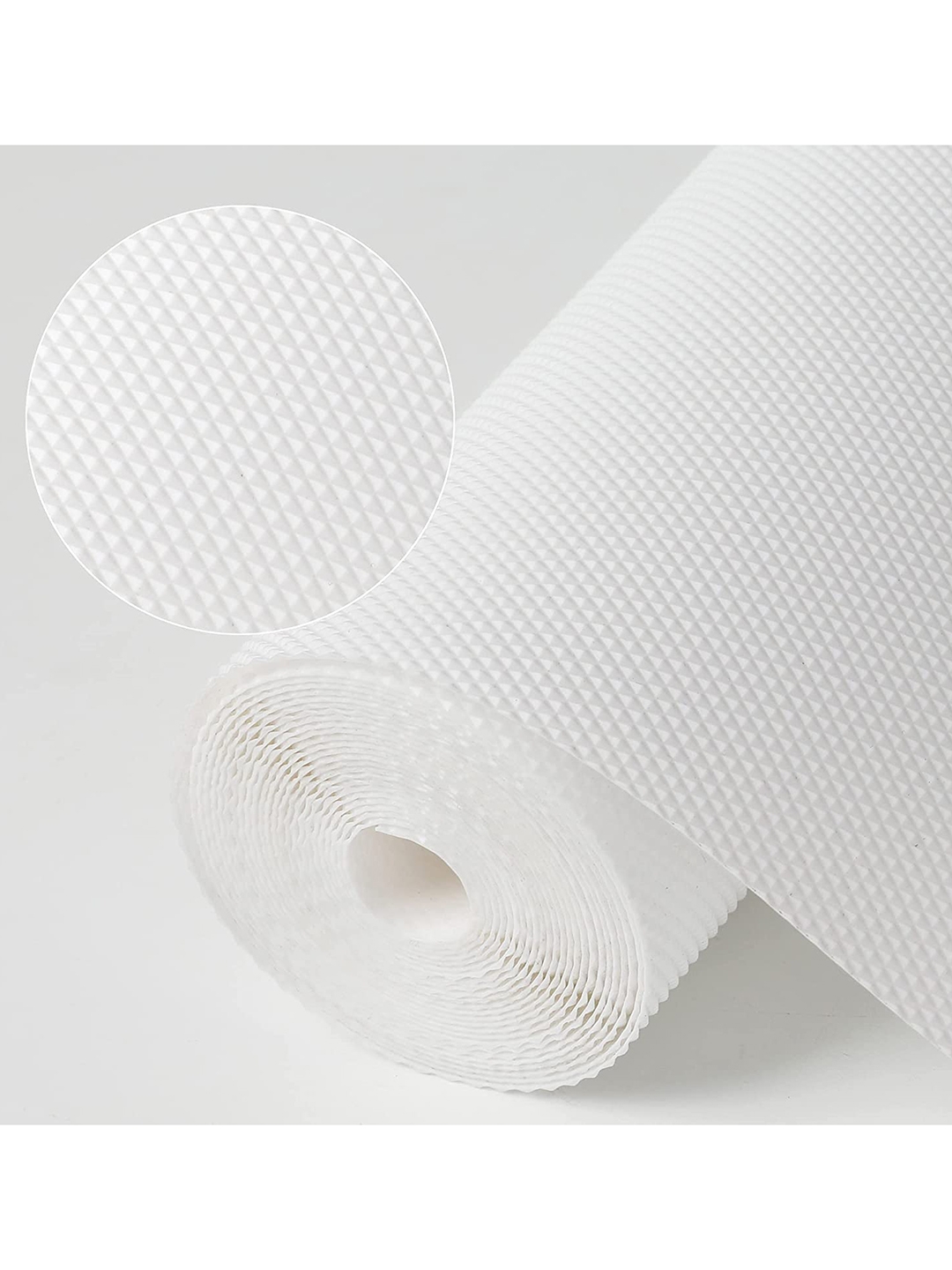 DREAM WEAVERZ White Diamond Textured 5M Water Resistant Anti-Slip Drawer & Shelf Liner