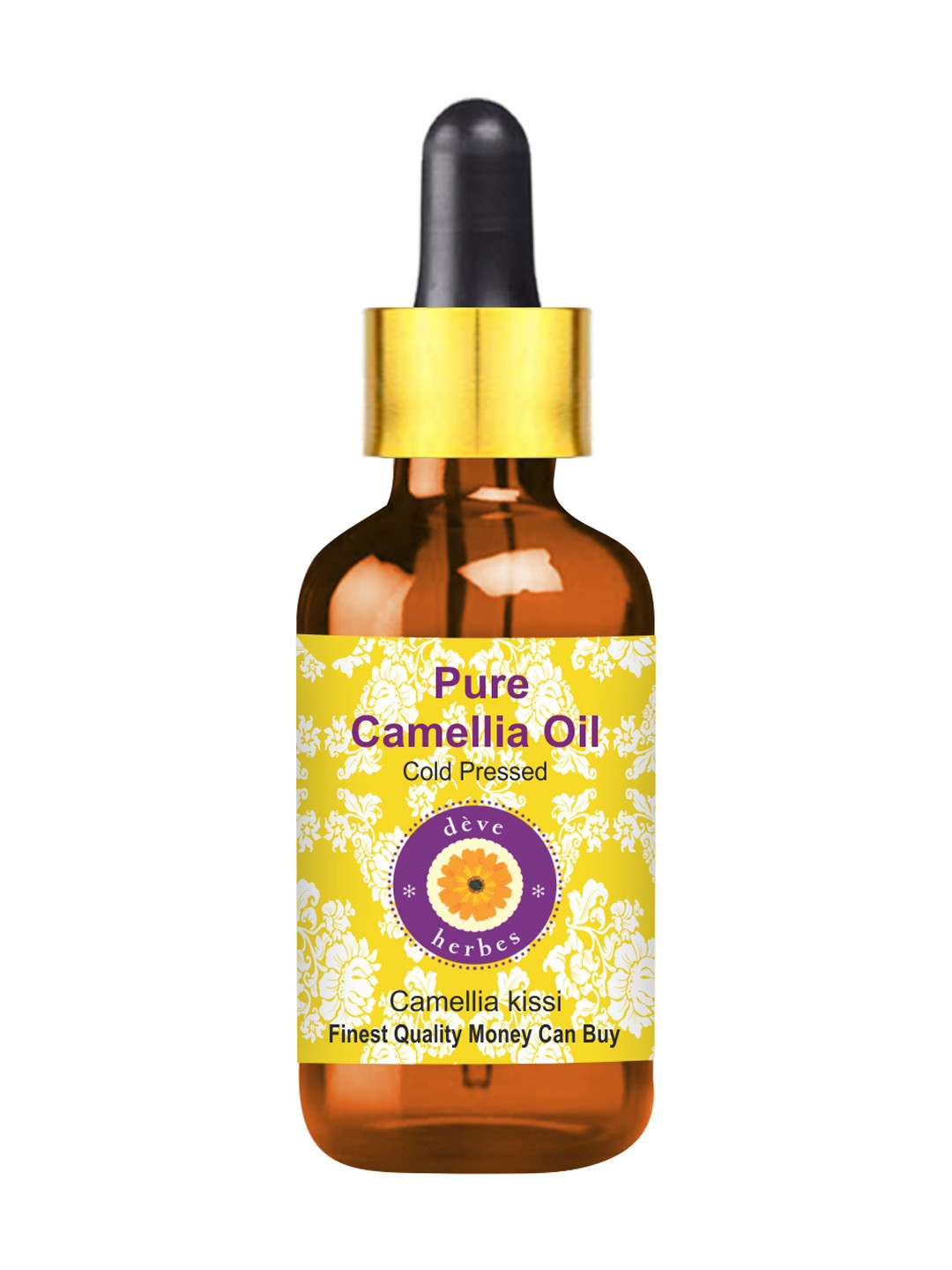 Deve Herbes Pure Camellia Cold Pressed Oil with Glass Dropper - 100 ml