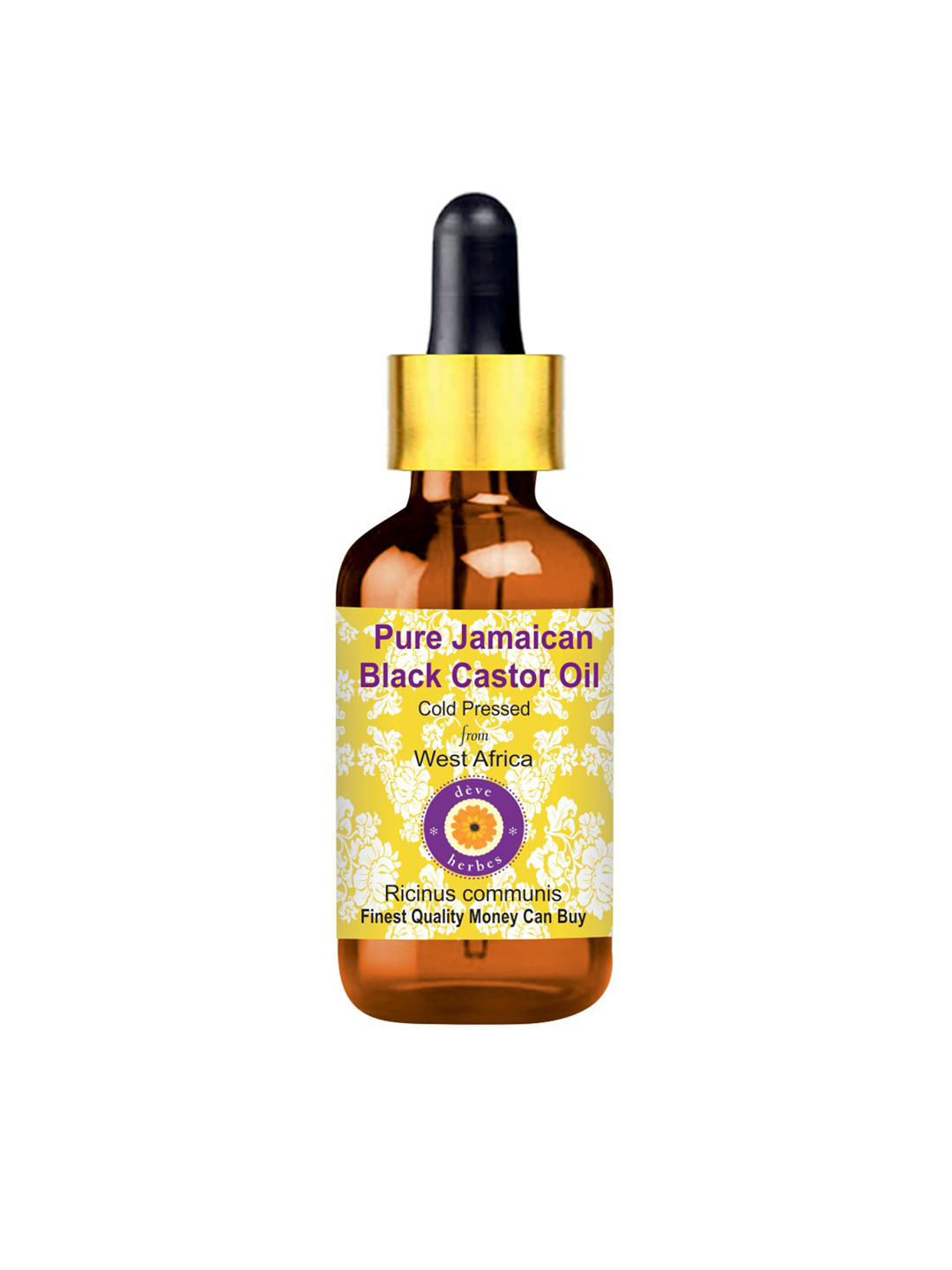 Deve Herbes Jamaican Black Castor Cold Pressed Oil with Glass Dropper - 15ml