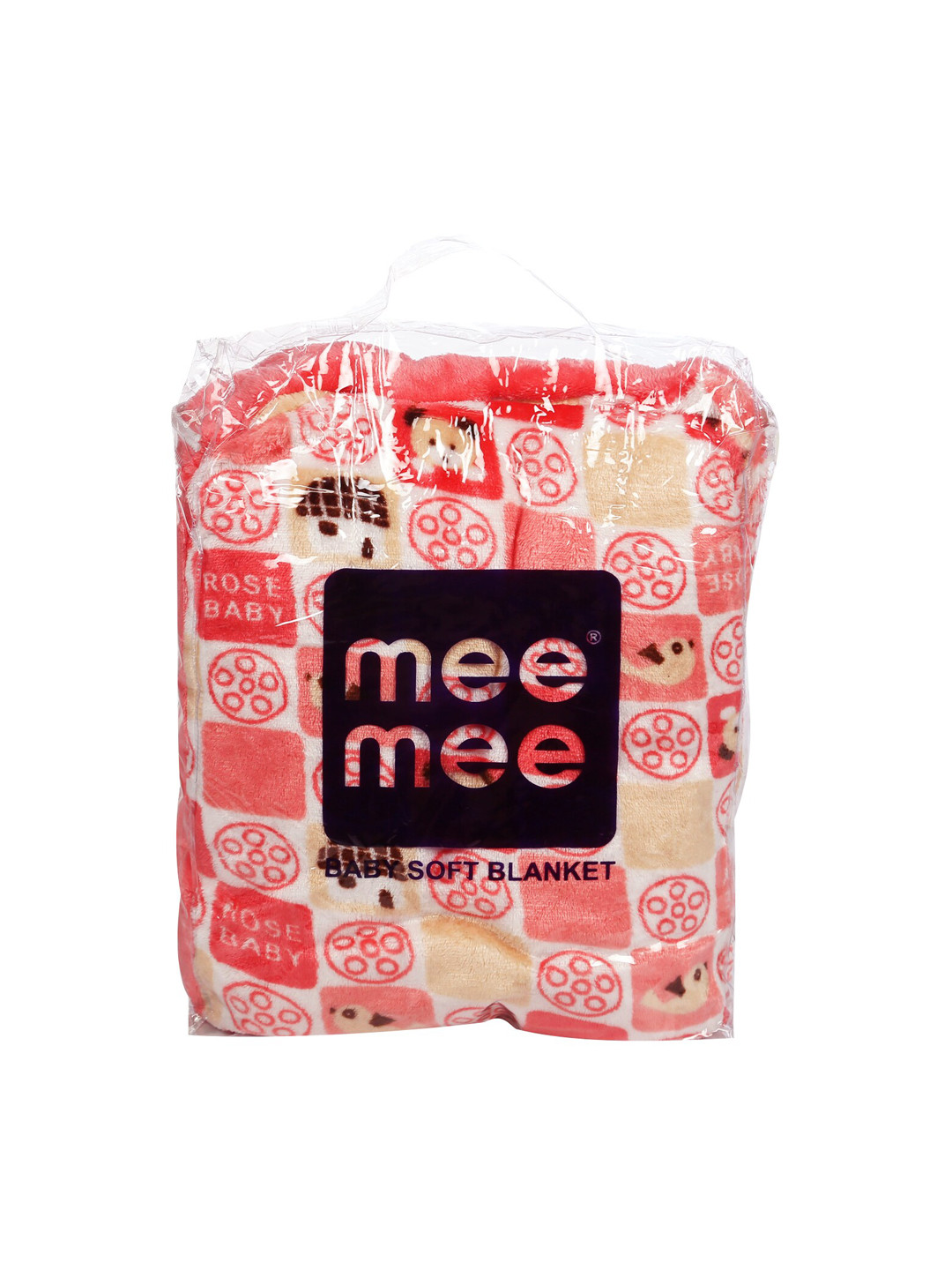 MeeMee Infant Kids Pink & White Wrapper With Hood